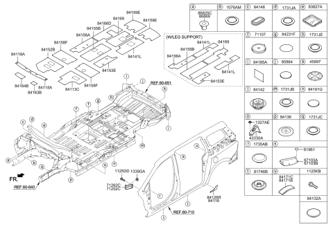 2021 Kia Sedona  Seal-Plug Diagram for 0K2A156970