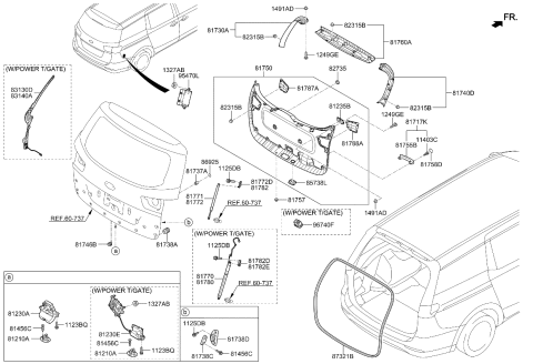 2019 Kia Sedona FASTENER Diagram for KKY0668865BBND