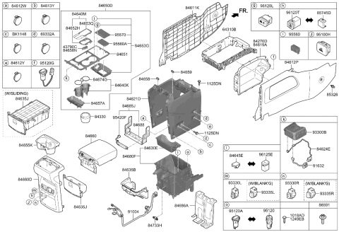 2021 Kia Sedona  Pac K Diagram for 846N0A9240BY5