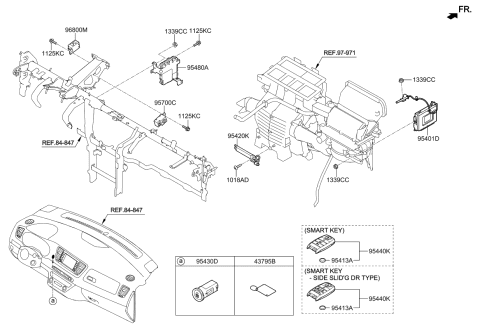2021 Kia Sedona  Information Tag Diagram for 46796A9100