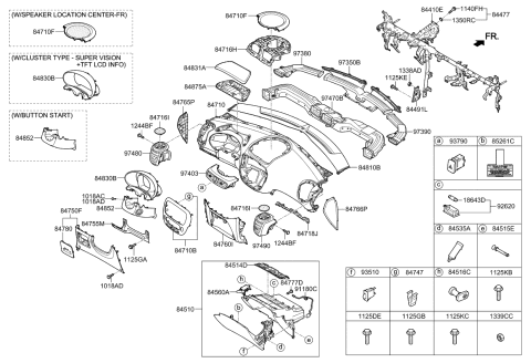 2015 Kia Soul  Nut Diagram for 1338508003