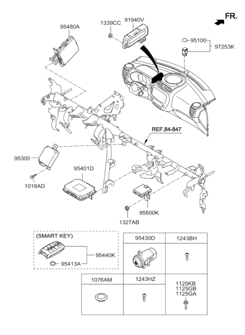 2014 Kia Soul Icm Relay Box Assembly Diagram for 91940B2010
