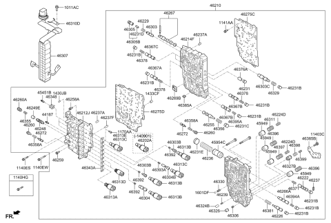 2016 Kia Soul  Valve-Solenoid Diagram for 463133B171