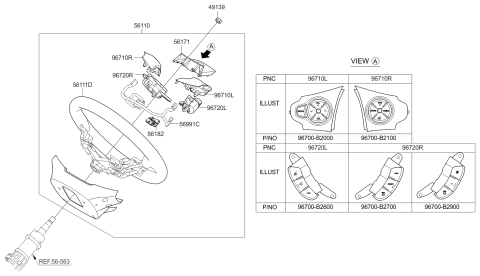 2014 Kia Soul Ornament Diagram for 56171B2000AHV