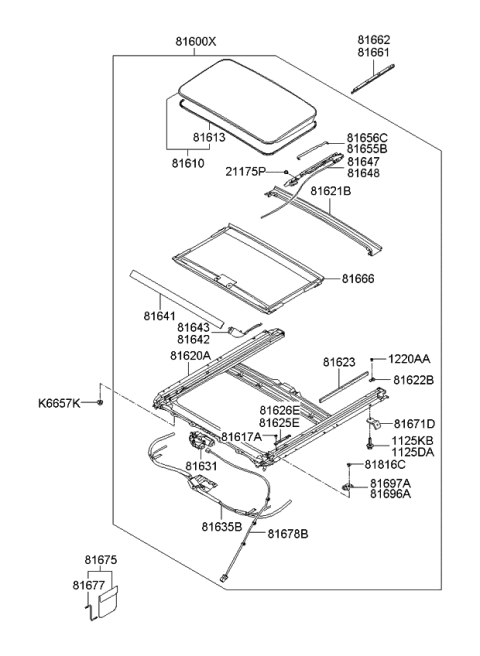2010 Kia Rondo  Screw Diagram for 816151D000