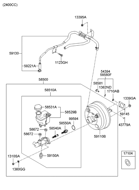 2008 Kia Rondo  Retaining-Ring Diagram for 585231D000