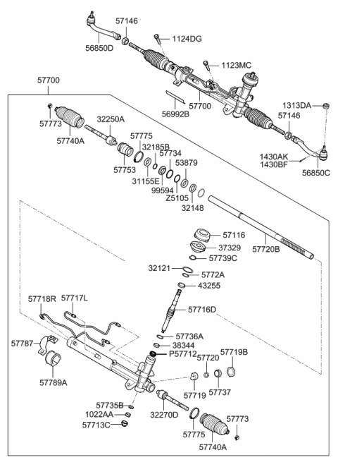 2008 Kia Rondo  Tube Assembly-Feed Diagram for 577181D500