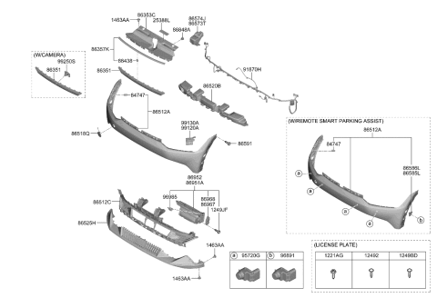 2023 Kia EV6  GRILLE-RADIATOR Diagram for 86351CV000