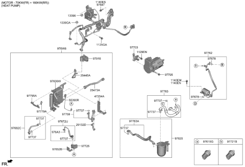 2022 Kia EV6  SENSOR ASSY-TEMPERAT Diagram for 97615P0000