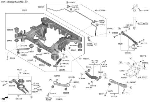 2024 Kia EV6  Bracket-STABILIZER Diagram for 54814G6000