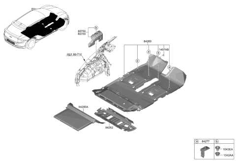 2022 Kia EV6  Fastener-Magic Tape Diagram for 1497230050