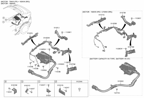 2022 Kia EV6  JUNCTION BOX ASSY-HI Diagram for 91958CV010