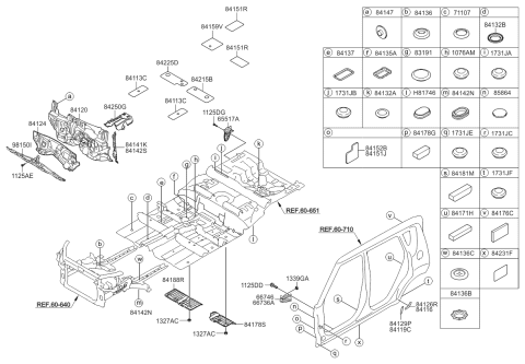 2013 Kia Soul  Pad-ANTIVIBRATION Rear Diagram for 841522K000