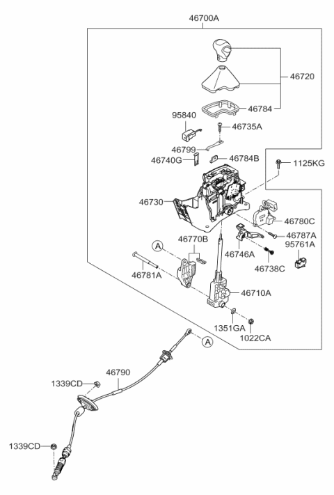 2012 Kia Soul  Tapping Screw Diagram for 467351C000