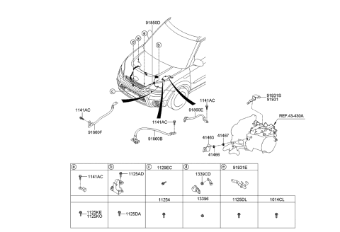 2012 Kia Soul Bracket Assembly-Clutch Fluid Diagram for 4146332160
