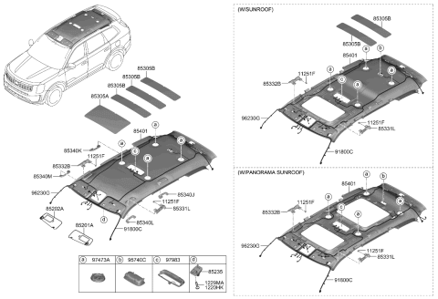 2022 Kia Telluride  Bracket-A/HDL MTG Fr Diagram for 85332S9000