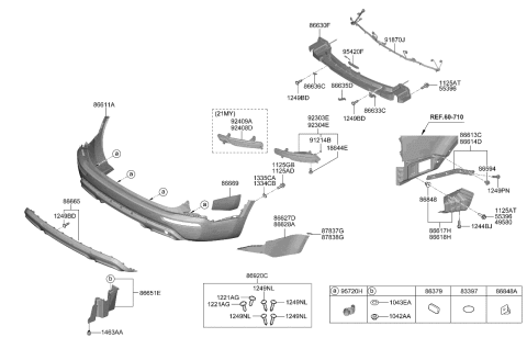 2020 Kia Telluride Bulb Diagram for 1864428088L