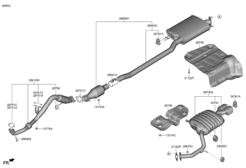 2022 Kia Telluride  NUT Diagram for 1318010007C