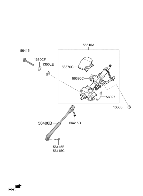 2022 Kia Telluride  CABLE ASSY-SENSOR Diagram for 56397S2000