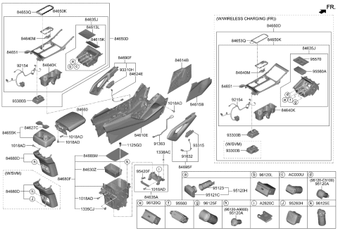 2021 Kia Telluride  Jack Assembly-Aux & Usb Diagram for 96120S9100