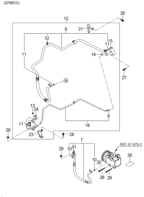 2005 Kia Sportage  Bolt Diagram for 1125006256B