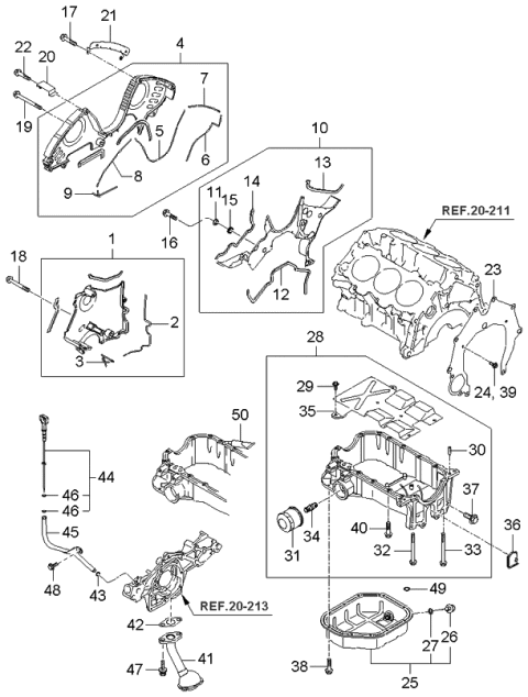 2006 Kia Sportage  Gasket-Oil Plug Diagram for 2151323000