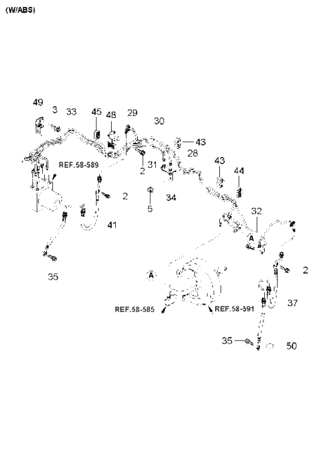 2003 Kia Spectra  Bolt-Washer Assembly Diagram for 1125006206B