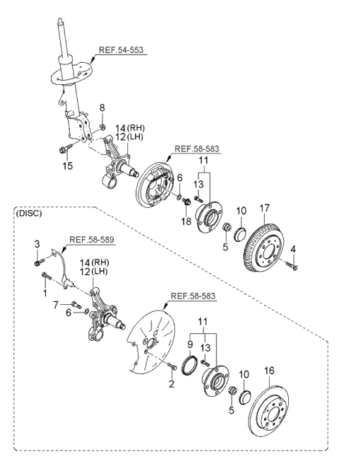 2003 Kia Spectra  M/SCREW Diagram for 1220306163