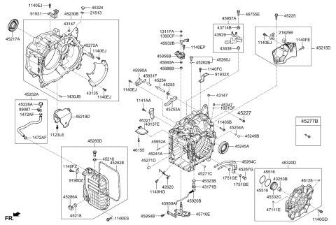 2017 Kia Forte  Gasket-Valve Body Co Diagram for 452822F000