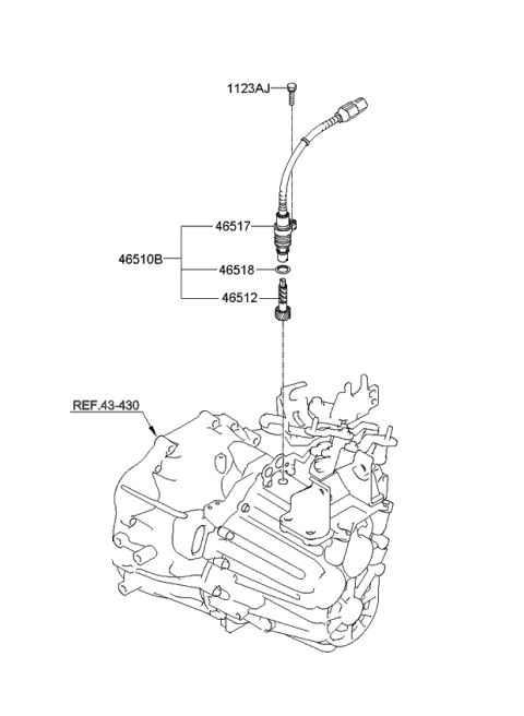 2009 Kia Optima  Vehicle Speed Sensor Diagram for 4363024000