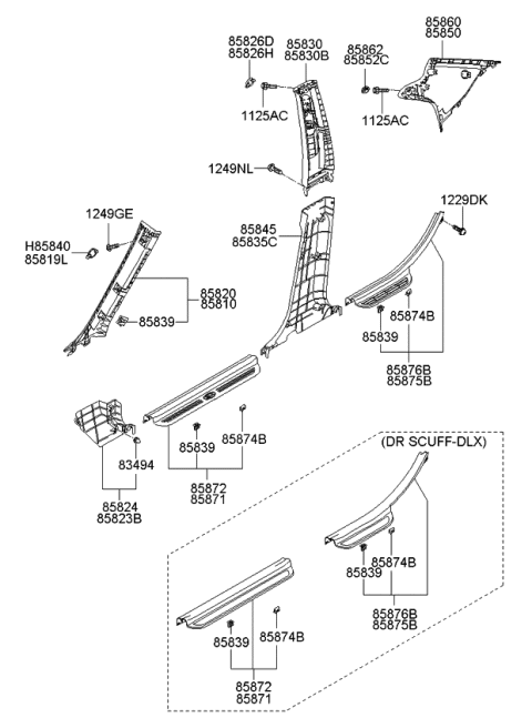 2008 Kia Optima  Screw-Machine Diagram for 1229105161