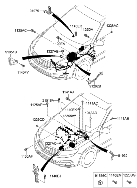 2010 Kia Optima  Bolt Diagram for 1140306147B