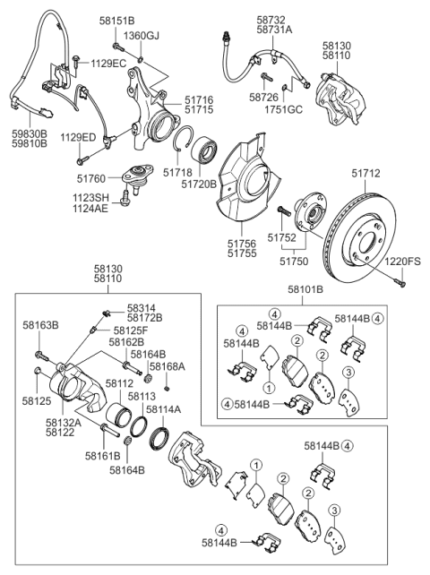 2008 Kia Optima  Screw-Machine Diagram for 1220306167K