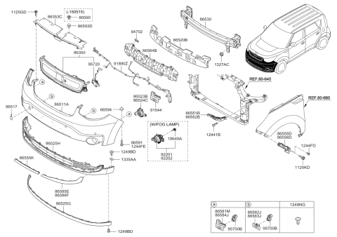 2015 Kia Soul EV  Screw-Tapping Diagram for 1249305203