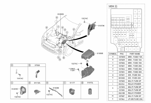 2019 Kia Niro EV  Connector-INTERLOCK Diagram for 375S5Q4000