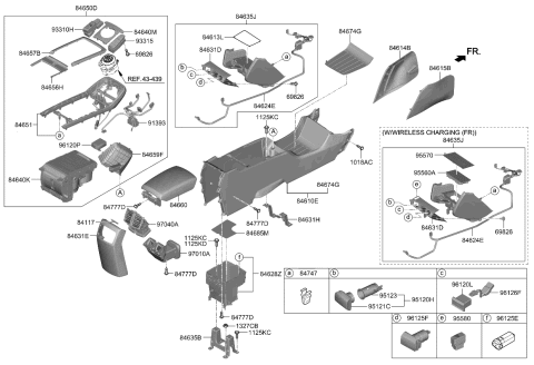 2020 Kia Niro EV  Air VENTILATOR Assembly- Diagram for 97040Q4000