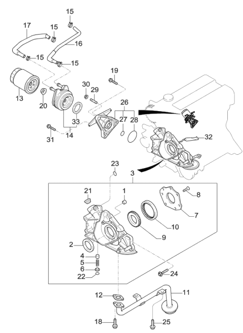 1997 Kia Sportage  Ring-O Diagram for 0RF0323805