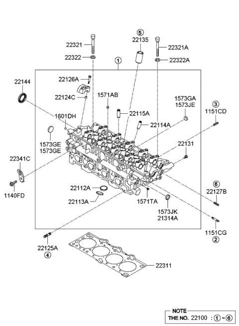 2009 Kia Spectra SX  Plug-Taper Diagram for 1571721153