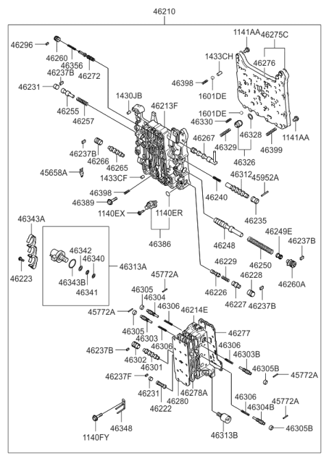 2010 Kia Sedona  Valve-Fail Safe Diagram for 462653A000