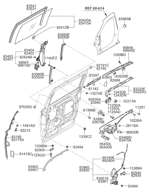 2007 Kia Sedona  Control Module Assembly-Power Diagram for 954504D103