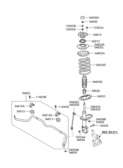 2011 Kia Sedona Flange Nut-Self Lock Diagram for 545591F100