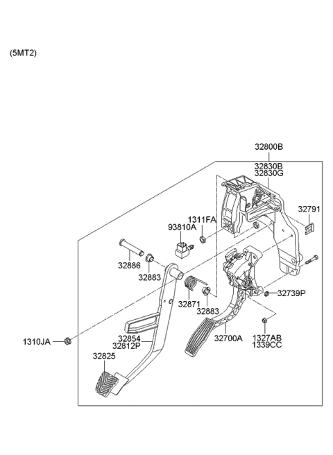 2012 Kia Sedona  Shaft Diagram for 328864D000