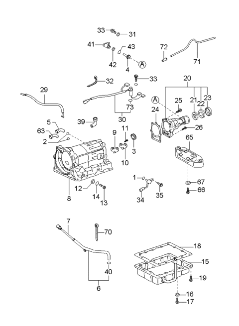 2002 Kia Sportage  Bolt Diagram for K997801030