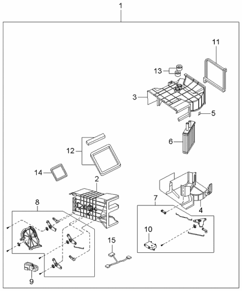 2000 Kia Sportage Case-Heater, RH Diagram for 0K07061A01