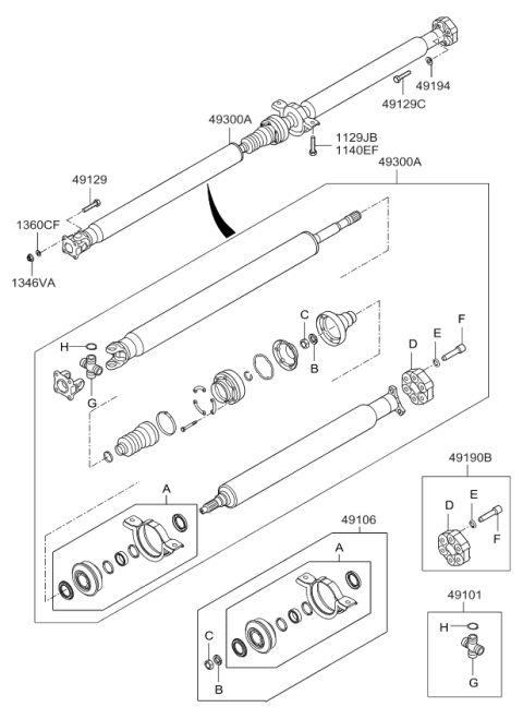 2010 Kia Sportage  Bolt Diagram for 1012010286K