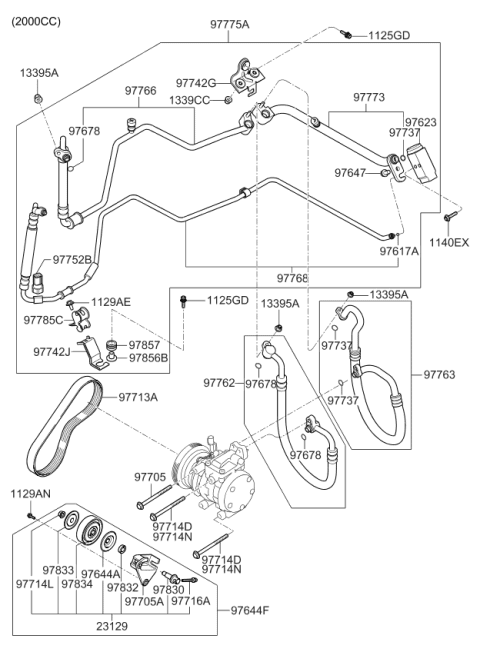 2010 Kia Sportage  Bolt-Flange Diagram for 1140306456B