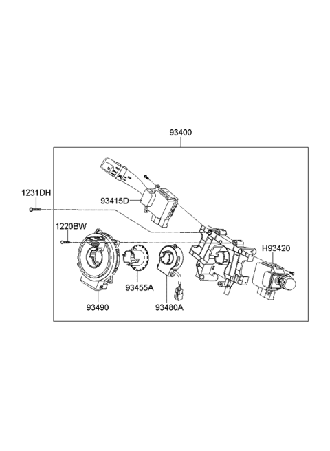 2008 Kia Sportage  Screw-Machine Diagram for 1220103121