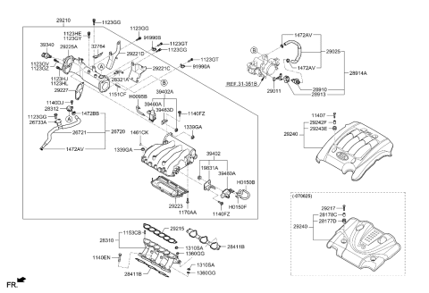 2009 Kia Sportage  Bolt-Washer Assembly Diagram for 1123308456K