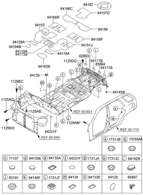 2007 Kia Sportage  Pad-ANTINOISE Diagram for 8417128000