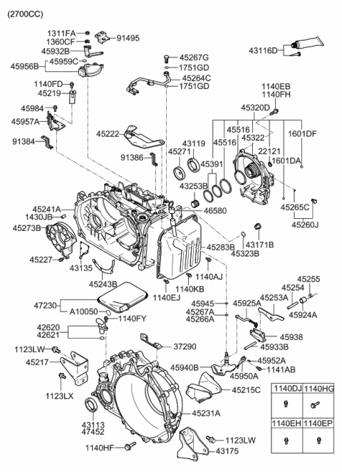 2009 Kia Sportage  Bolt-Washer Assembly Diagram for 1123412306K